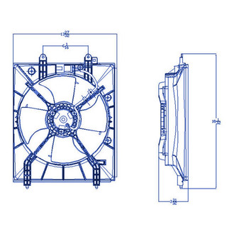 Replacement - A/C Condenser Fan Shroud Assembly