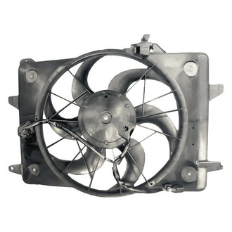 Replacement - Radiator Cooling Fan Shroud Assembly with Resistor
