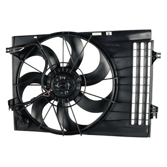 Replacement - Radiator Cooling Fan Shroud Assembly with Motor, Blade, Shroud