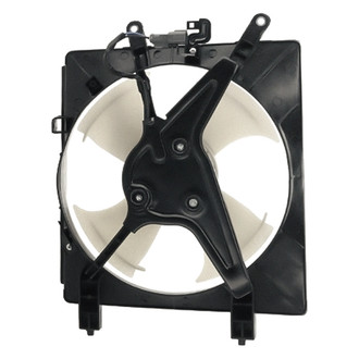 Replacement - Driver Side A/C Condenser Fan Assembly with Motor, Blade, Shroud