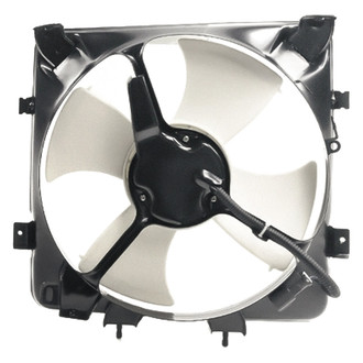 Replacement - Driver Side A/C Condenser Fan Assembly with Motor, Blade, Shroud