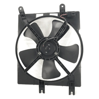 Replacement - Passenger Side A/C Condenser Fan Assembly with Motor, Blade, Shroud