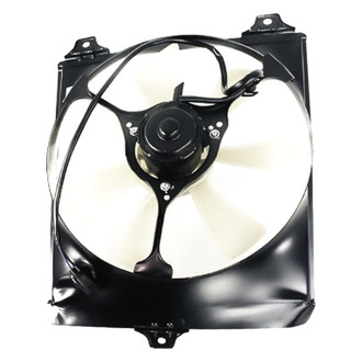 Replacement - Passenger Side A/C Condenser Fan Assembly with Motor, Blade, Shroud