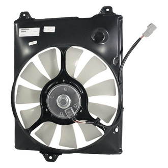 Replacement - Passenger Side A/C Condenser Fan Assembly with Motor, Blade, Shroud