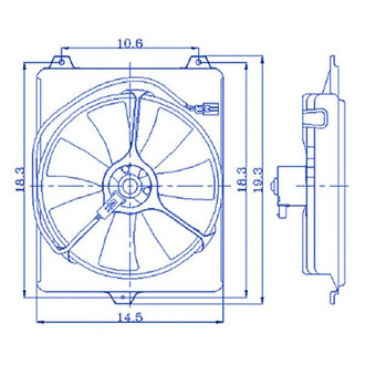 Replacement - Passenger Side A/C Condenser Fan Assembly