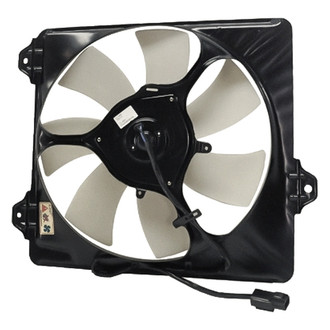 Replacement - Passenger Side A/C Condenser Fan Assembly with Motor, Blade, Shroud