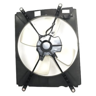 Replacement - Passenger Side A/C Condenser Fan Assembly with Motor, Blade, Shroud