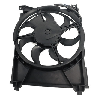 Replacement - Driver Side A/C Condenser Fan Assembly with Motor, Blade, Shroud