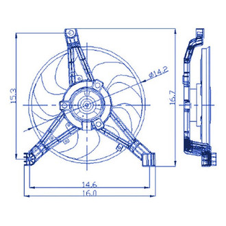 Replacement - Passenger Side A/C Condenser Fan Shroud Assembly