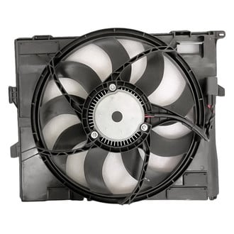 Replacement - Radiator And Condenser Fan Assembly with One Big Fan