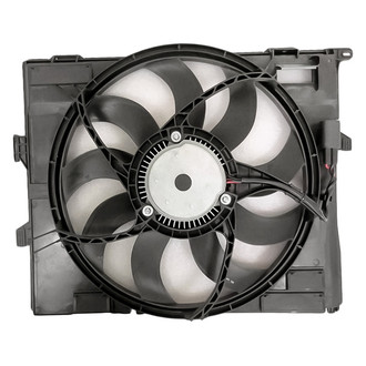 Replacement - Radiator And Condenser Fan Assembly with One Big Fan