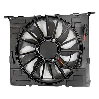 Replacement - Radiator And Condenser Fan Assembly with One Big Fan