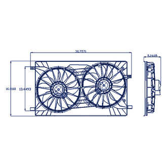 Replacement® - Engine Cooling Fan Assembly