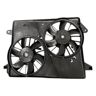 Replacement - Dual Radiator And Condenser Fan Assembly with Motor, Blade And Shroud