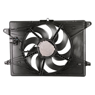 Replacement - Radiator And Condenser Fan Assembly with One Big Fan
