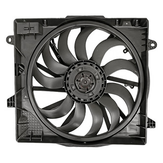 Replacement - Radiator And Condenser Fan Assembly with One Big Fan