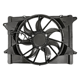 Replacement - Radiator And Condenser Fan Assembly with One Big Fan