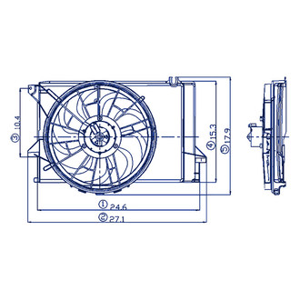 Replacement - Radiator Cooling Fan Assembly