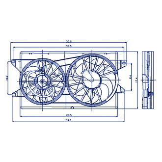 Replacement® - Engine Cooling Fan Assembly