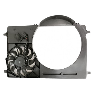 Replacement - Radiator And Condenser Fan Assembly with Two Fans Side By Side