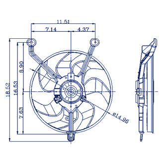 Replacement - Left Side A/C Condenser Fan Assembly