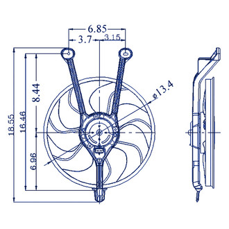 Replacement® - Engine Cooling Fan Assembly