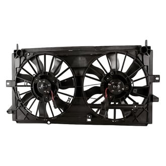 Replacement ID0019AA1525R00 - Radiator And Condenser Fan Assembly with Two Fans Side By Side