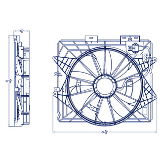 Replacement® - Engine Cooling Fan Assembly