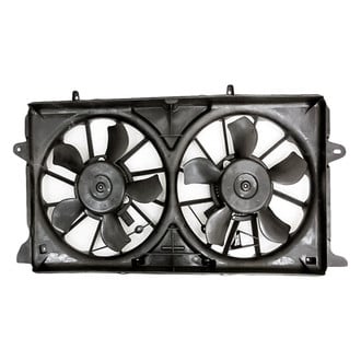 Replacement - Radiator And Condenser Fan Assembly with Two Fans Side By Side