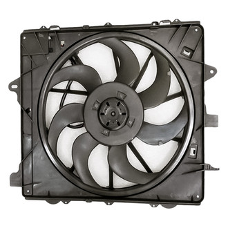 Replacement - Radiator And Condenser Fan Assembly with One Big Fan