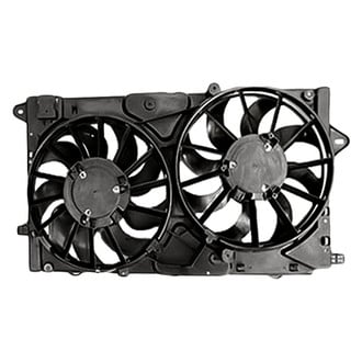 Replacement - Dual Radiator And Condenser Fan Assembly with Motor, Blade, Shroud, Harness