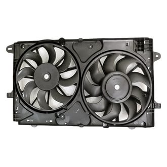 Replacement - Radiator And Condenser Fan Assembly with Two Fans Side By Side