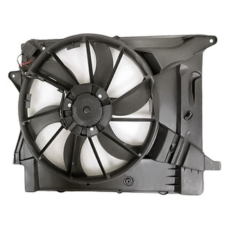Replacement - Radiator And Condenser Fan Assembly with One Big Fan