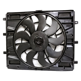 Replacement - Radiator And Condenser Fan Assembly with One Big Fan