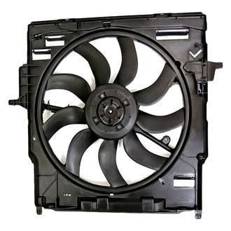 Replacement - Radiator And Condenser Fan Assembly with One Big Fan