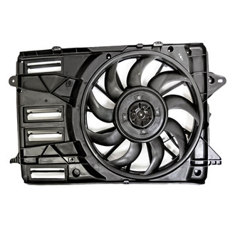 Replacement - Radiator And Condenser Fan Assembly with One Big Fan