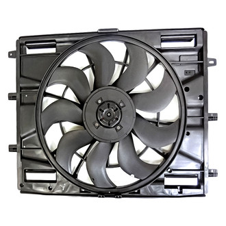Replacement - Radiator And Condenser Fan Assembly with One Big Fan
