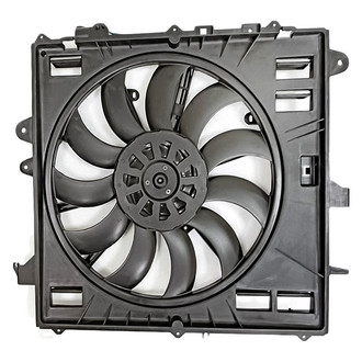 Replacement - Radiator And Condenser Fan Assembly with One Big Fan