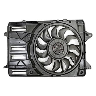 Replacement - Radiator And Condenser Fan Assembly with One Big Fan