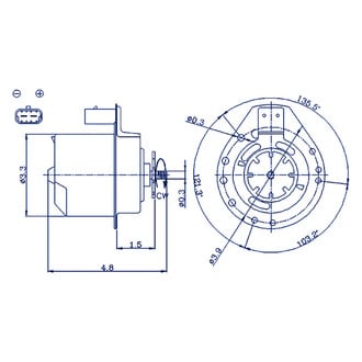 Replacement® - Engine Cooling Fan Motor