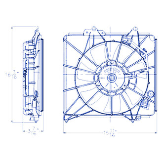 Replacement® - A/C Condenser Fan Assembly