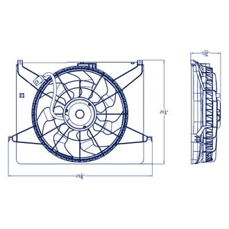 Replacement - Radiator Cooling Fan Assembly