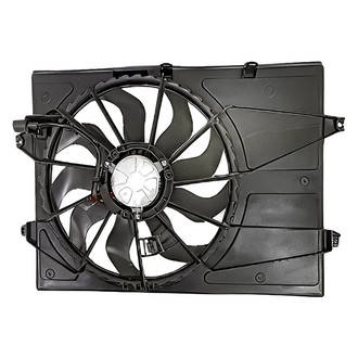 Replacement - Radiator And Condenser Fan Assembly with One Big Fan
