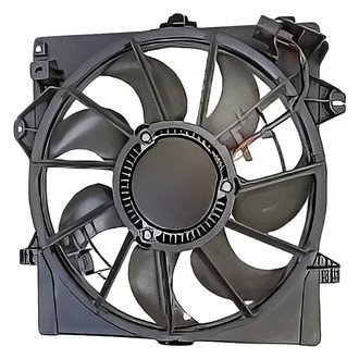 Replacement - Radiator And Condenser Fan Assembly with One Big Fan
