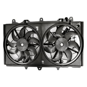 Replacement - Radiator And Condenser Fan Assembly with Two Fans Side By Side