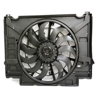 Replacement - Radiator And Condenser Fan Assembly with One Big Fan