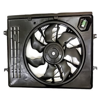 Replacement - Radiator And Condenser Fan Assembly with One Big Fan
