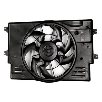 Replacement - Radiator And Condenser Fan Assembly with One Big Fan