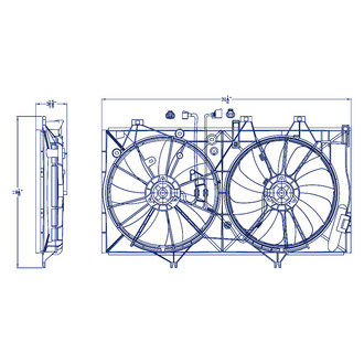 Replacement - Radiator Cooling Fan Assembly