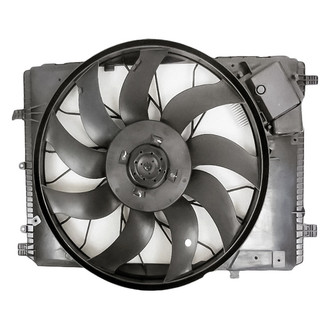 Replacement - Radiator And Condenser Fan Assembly with One Big Fan